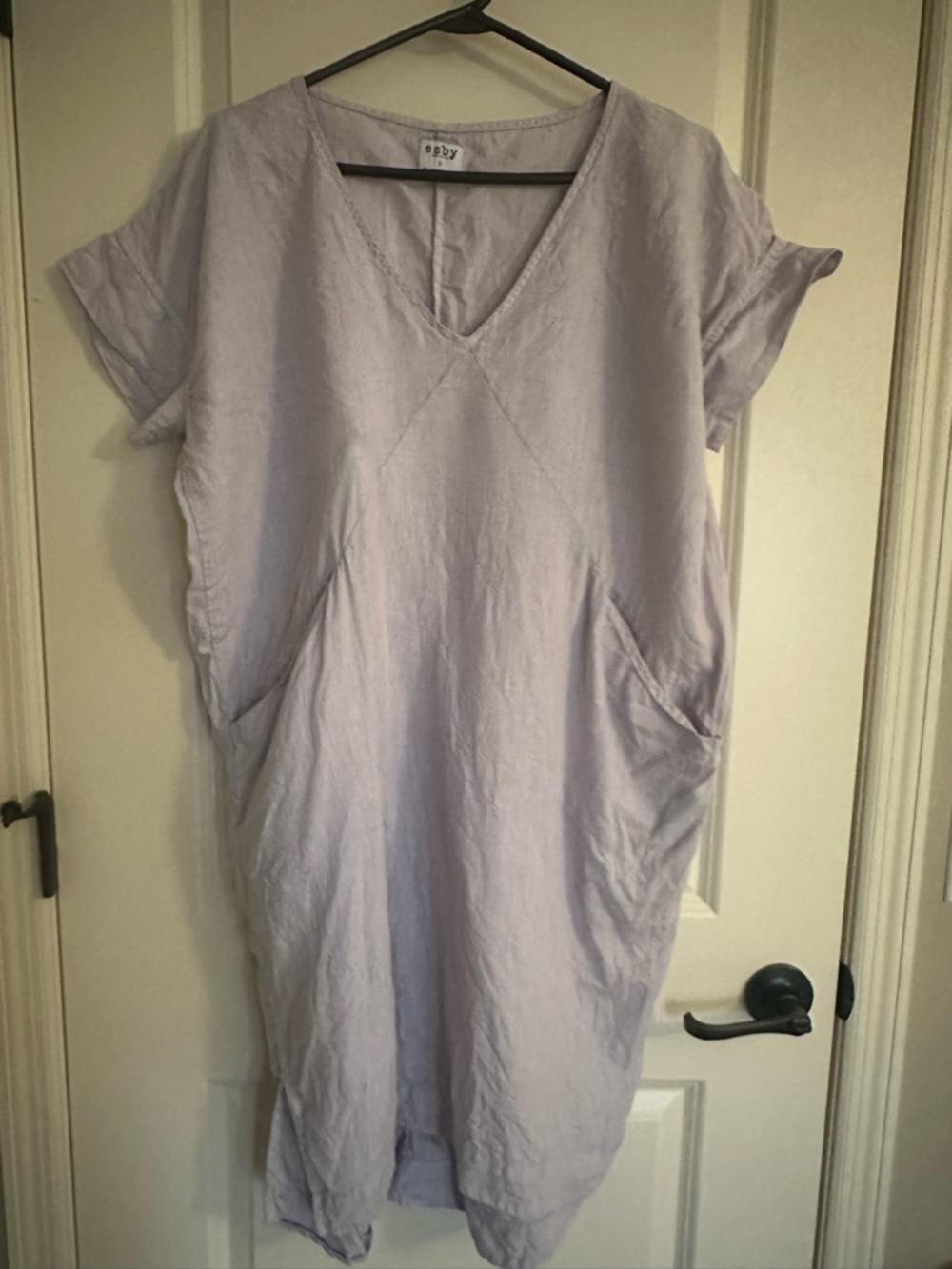 ESBY Light Lilac Linen Tunic Dress